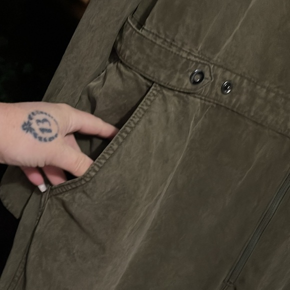 LAST OFFER! Good American Oversized Aviator’s Twill Jumpsuit Sz 6 (18) 3XL Cl:GN - Picture 8 of 16